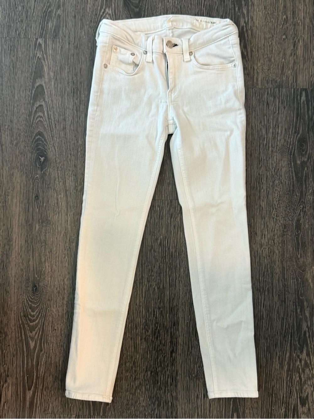 Rag & Bone JEAN White Capri Skinny Jeans Sz 25